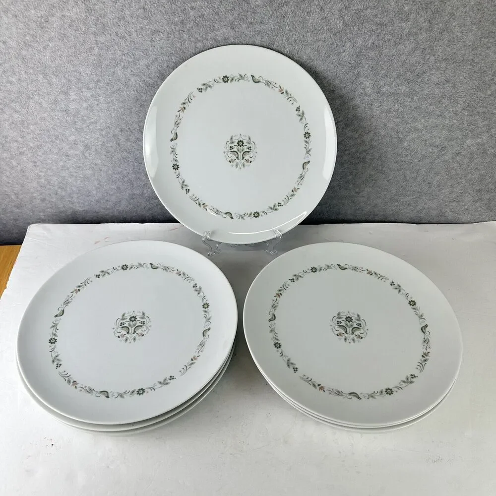Noritake China 117‎ Dutch Treat Cookin Serve Dinner Plates 10.5” Set of 7 Japan